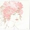 Floral Figures I Pink Gold Sq by Anne Tavoletti 12" x 12" Canvas Wall Art